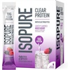 image:imageIsopure Clear Whey Isolate Protein Powder Lactose Free Gluten Free Naturally Flavored Mixed Berry 20g Protein Per Serving 141 Oz 16 Servings Packaging May VaryClear Protein Stick Packs