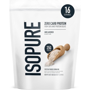 image:imageIsopure Zero Carb 100 Pure Whey Isolate Protein Powder Gluten Free with Vitamins Unflavored 25g Protein Per Serving 3 lb  25g Protein Per Serving 100 Whey Protein Isolate Gluten Free with Added Vitamins for Immune Support amp Muscle RecoveryUnflavored